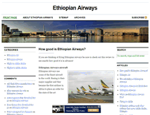 Tablet Screenshot of ethiopianairways.org
